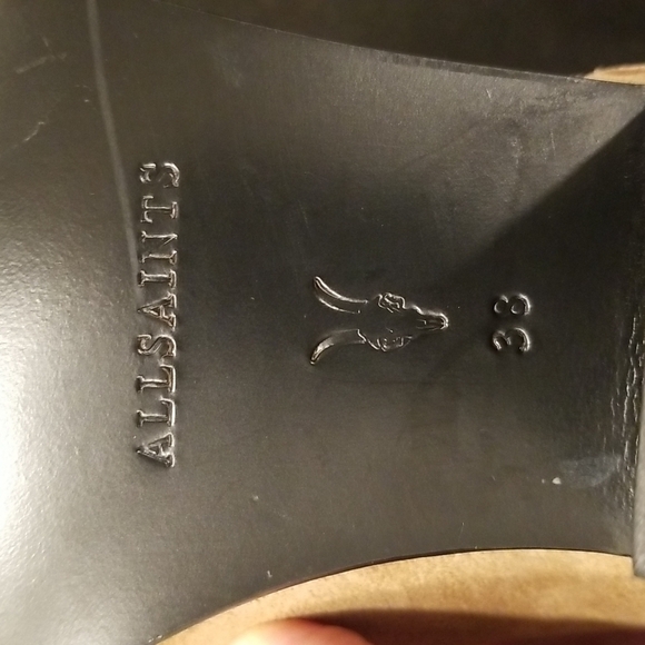 💕ALLSAINTS💕 Layla Suede Fringe Boots ~ Cognac Sand Brown ~ 38 NWT (No Box) - Picture 15 of 16